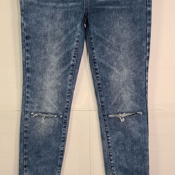 American Eagle Hi-Rise Jegging Distressed Ripped Knee Size 4 - Picture 3 of 7